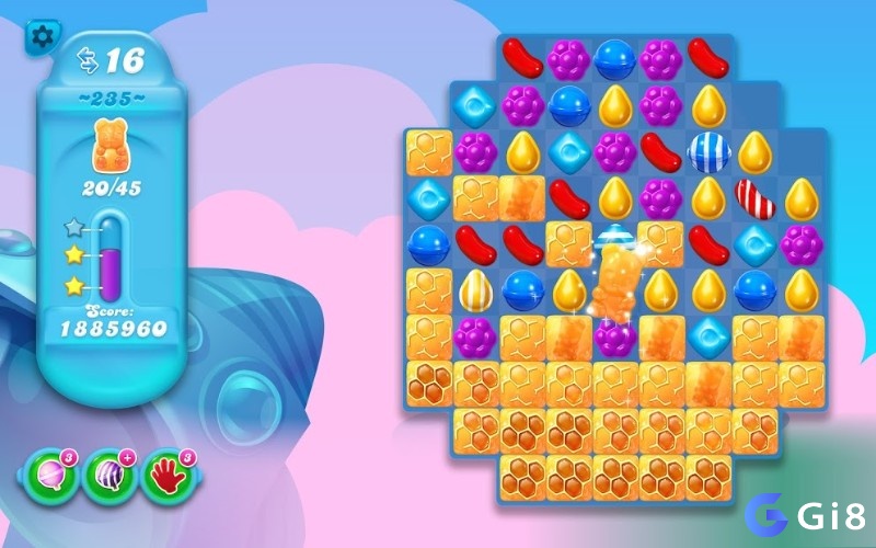 Game Candy Crush Soda Saga với lối chơi Match 3 quen thuộc