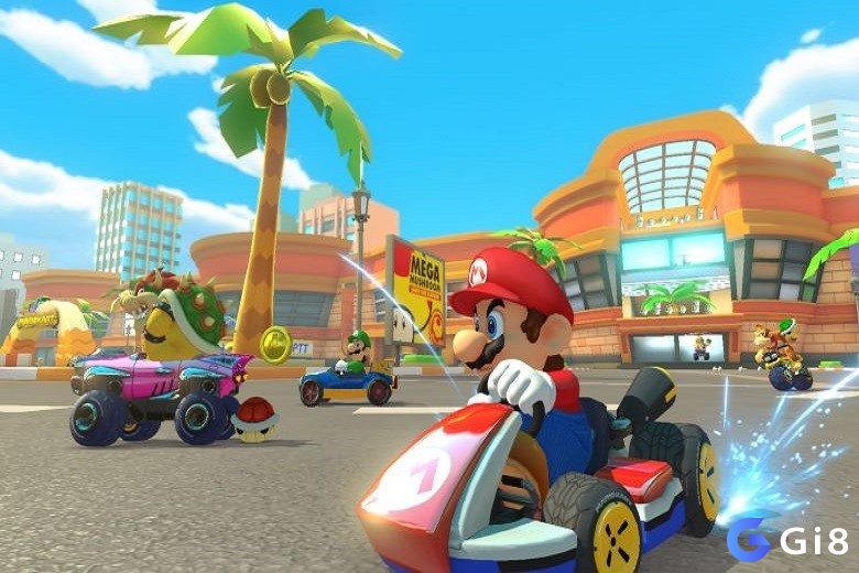 Đồ họa trong game Mario Kart Tour đặc sắc