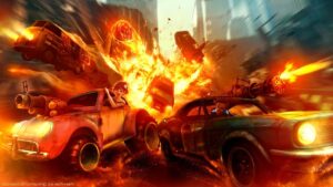 Game Road Warrior 3D - Game đua xe bắn súng hậu tận thế