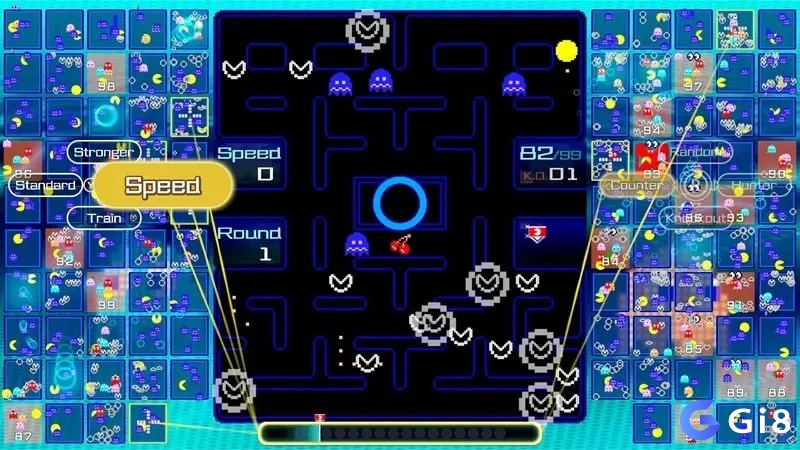 Trong PAC-MAN có đồ họa 2D sắc nét và màu sắc bắt mắt 