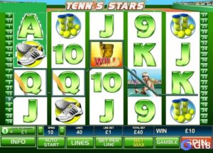 Tennis Stars: Slot về Tennis siêu hấp dẫn của Playtech